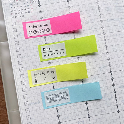 Stamp Marche Labeler Roll Sticker Sample - Date & Week