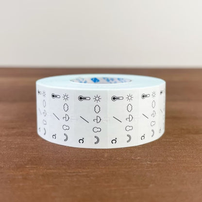 Stamp Marche Labeler Roll Sticker Sample - Weather & Temperature