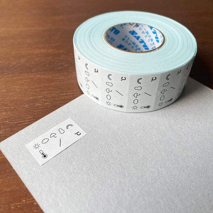 Stamp Marche Labeler Roll Sticker Sample - Weather & Temperature