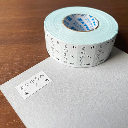 Stamp Marche Labeler Roll Sticker Sample - Weather & Temperature
