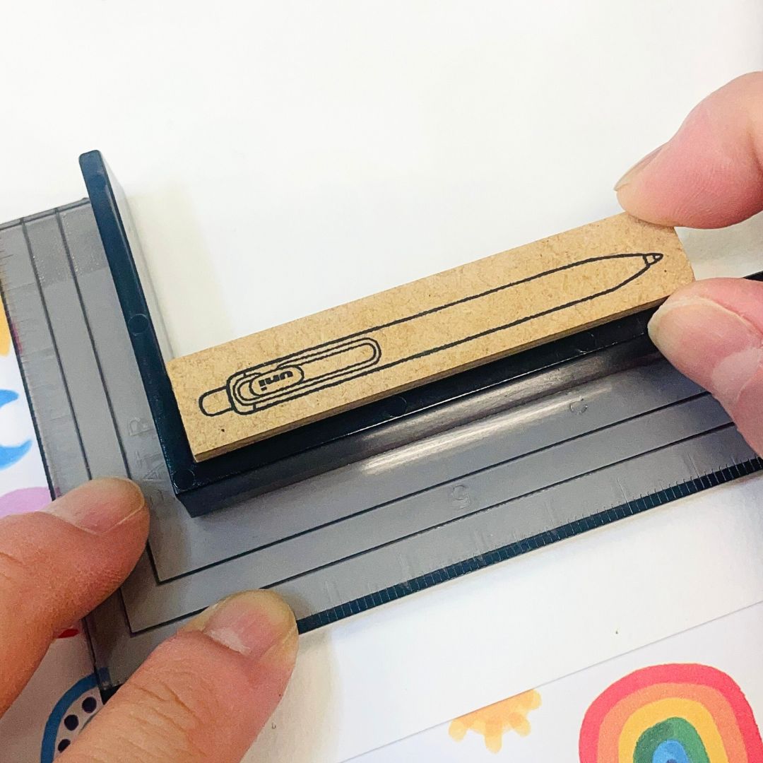 Use A Ruler Stamp Sanby Stamp Ruler for Company Stamps & Rubber Stamps | Shokakko