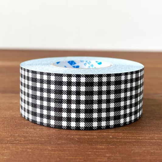 Stamp Marche Labeler Roll Sticker Sample - Gingham Check | Black