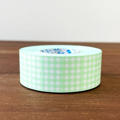 Stamp Marche Labeler Roll Sticker Sample - Gingham Check | Mint