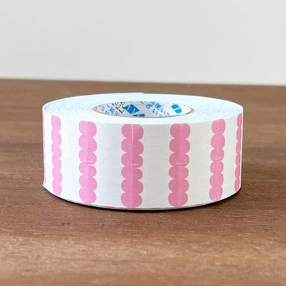 Stamp Marche Labeler Roll Sticker Sample - Scallop | Peach