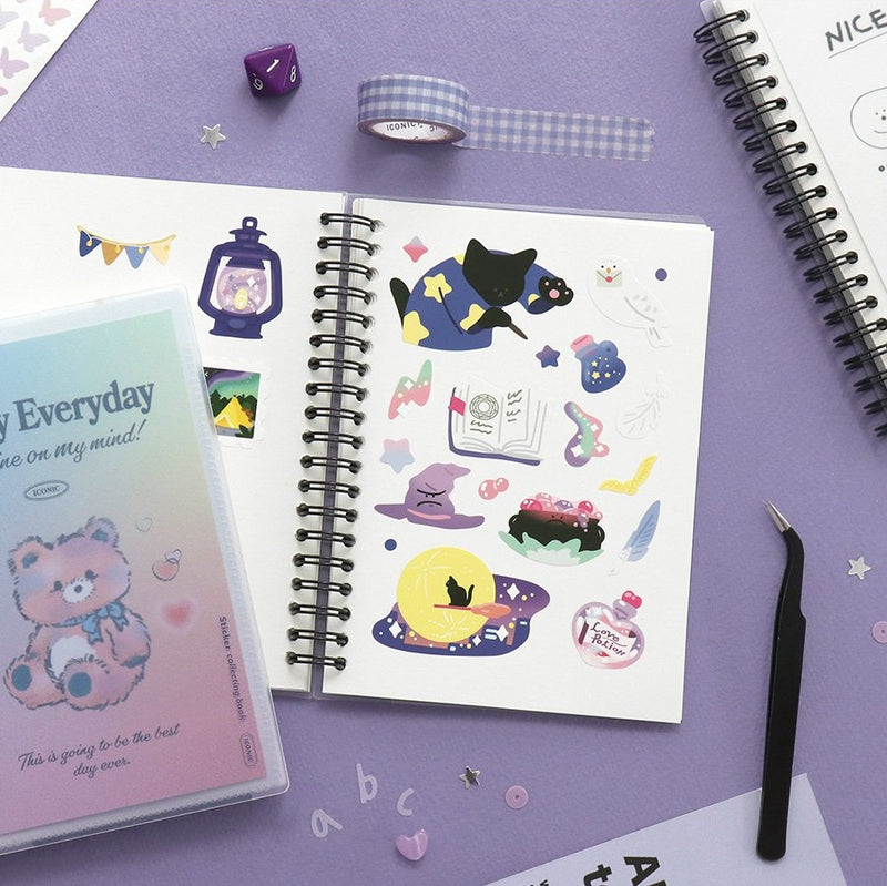 Iconic Release Paper Sticker Collecting Book