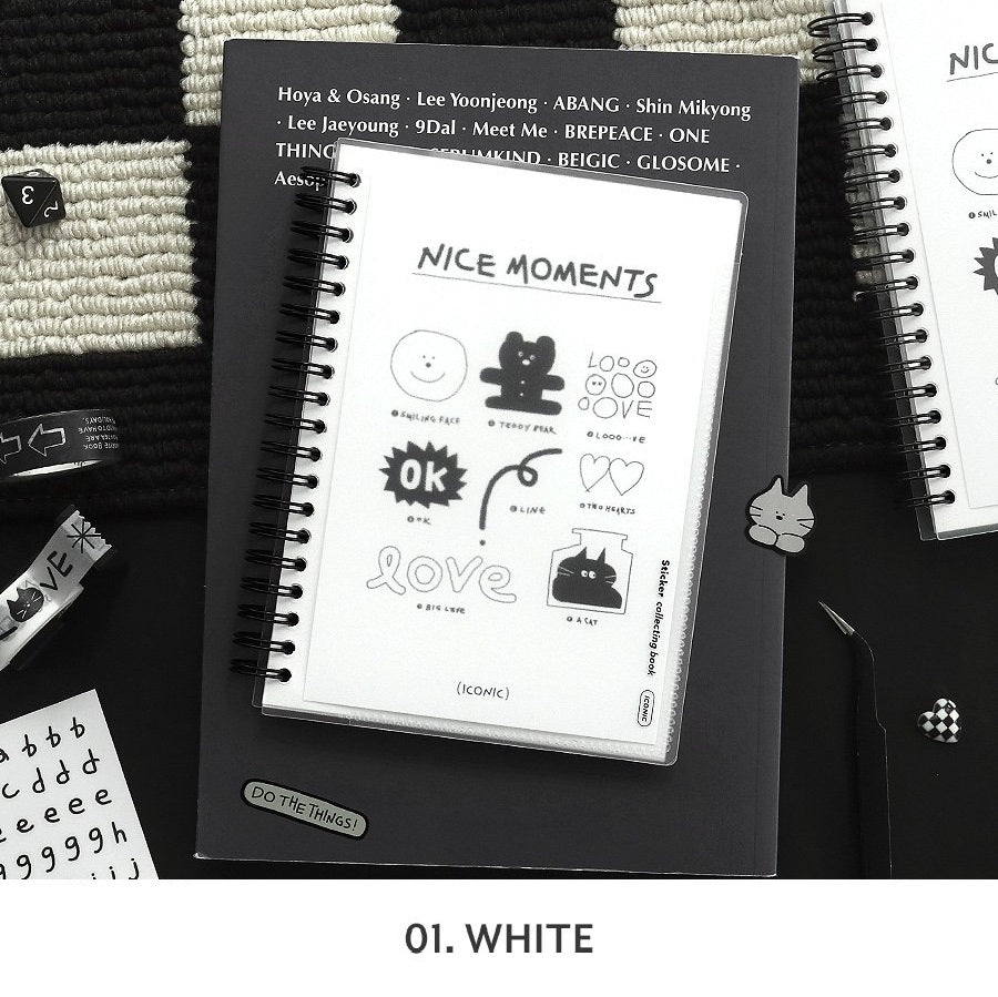 Iconic Release Paper Sticker Collecting Book