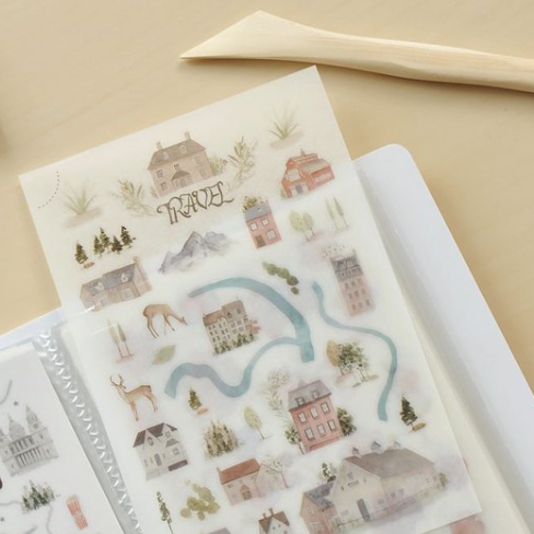 MU Lifestyle Print-On Stickers Storage Book - Dusky Pink