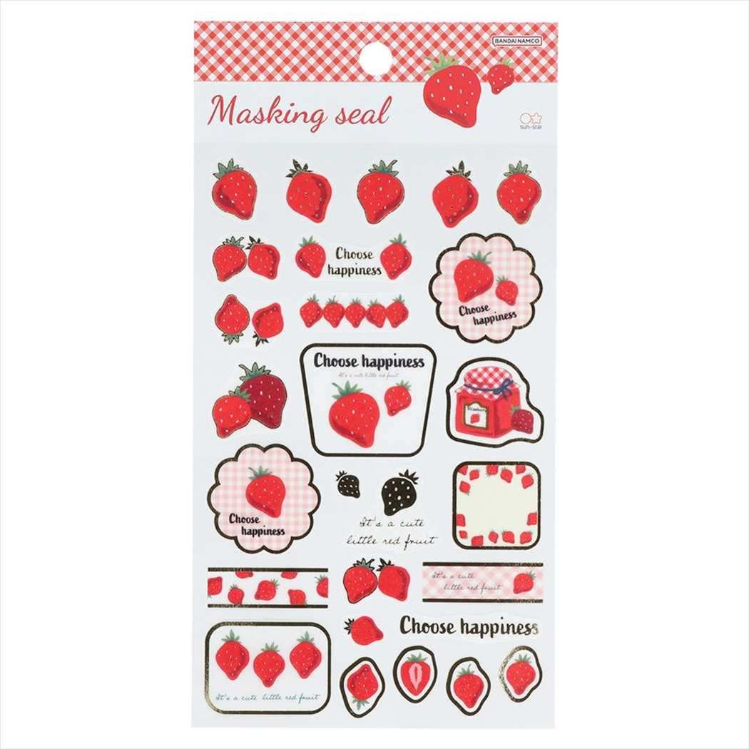 Sun-Star Masking Sticker with Gold Foil - Strawberry Jam