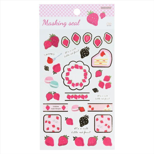 Sun-Star Masking Sticker with Gold Foil- Strawberry Cake