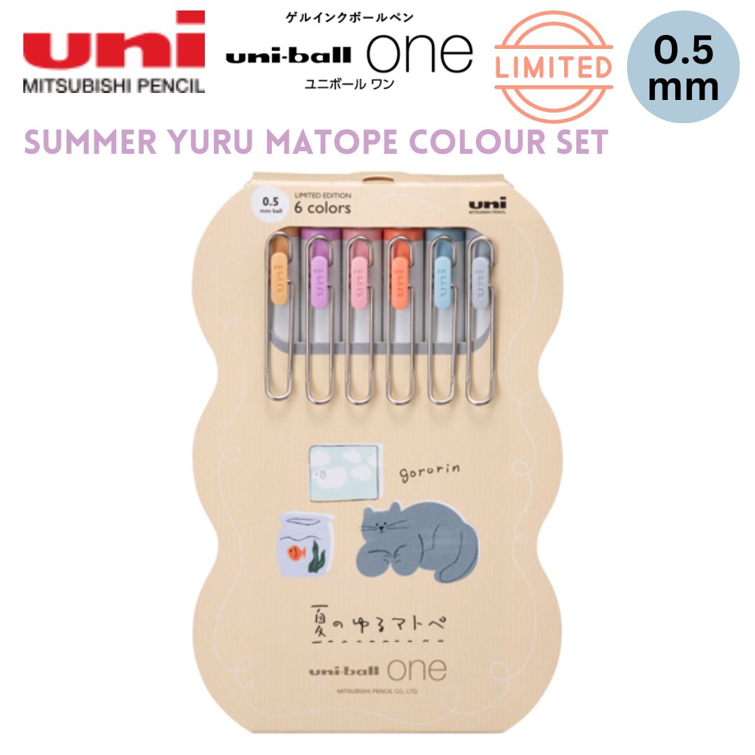 [Limited Edition] Uni-Ball One Gel Pens 0.5mm - Summer Yuru Matope Colour