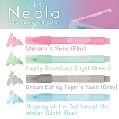 [BUNGUJOSHI 2025] Sun-Star Neola Colour Marker with Glitter
