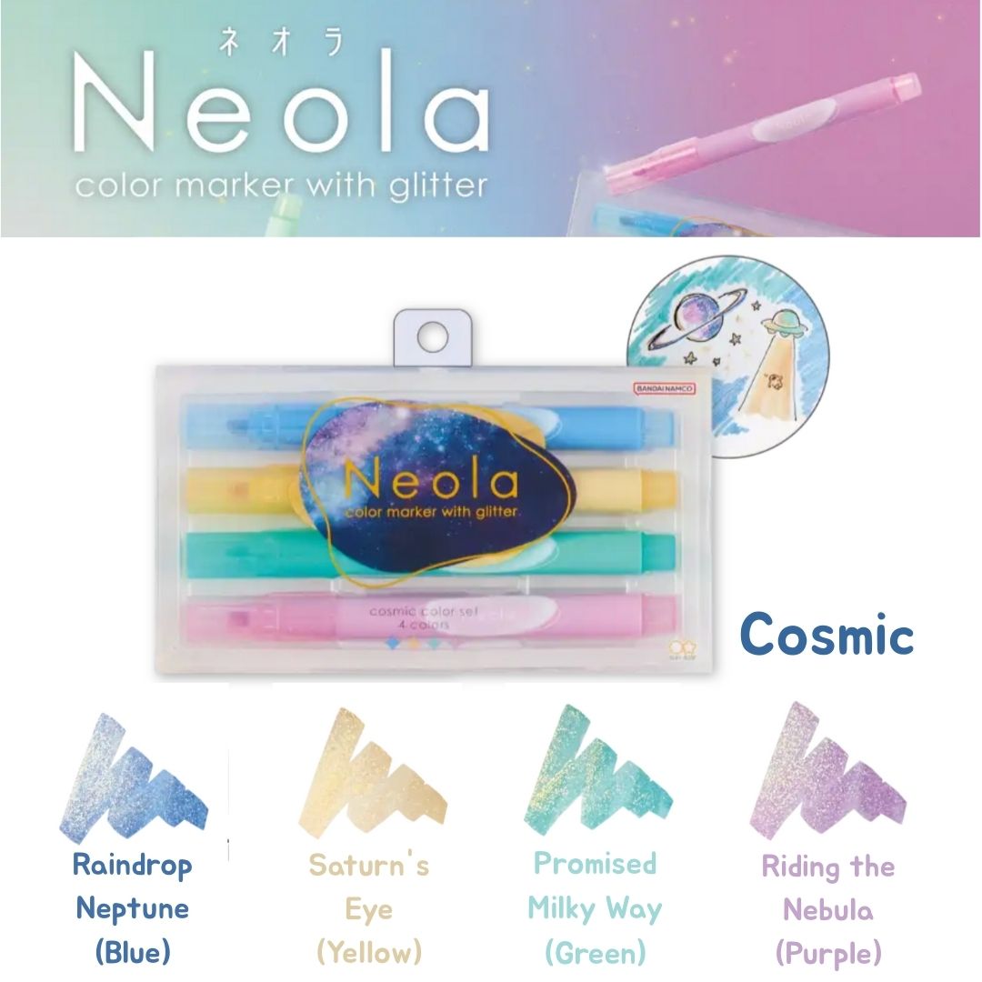 [BUNGUJOSHI 2025] Sun-Star Neola Colour Marker with Glitter