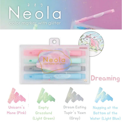 [BUNGUJOSHI 2025] Sun-Star Neola Colour Marker with Glitter