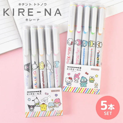 Sun-Star x Sanrio x Pilot KIRE-NA Highlighter Set - Basic