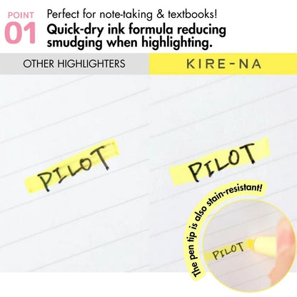 Sun-Star x Sanrio x Pilot KIRE-NA Highlighter Set - Basic