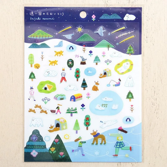 Cozyca Products x Suzuki Narumi Clear Sticker - A Lonely Place in a Faraway Country