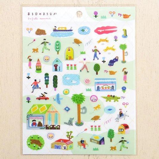 Cozyca Products x Suzuki Narumi Clear Sticker - One Day in Town