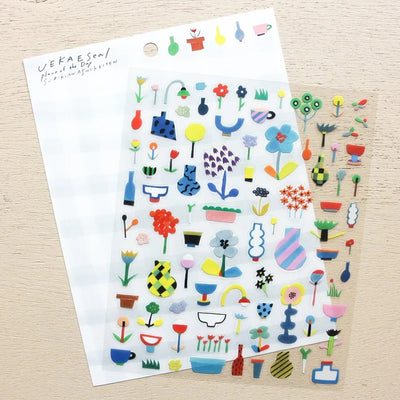 Cozyca Products x Subikiawa Shokkiten Clear Sticker - Uekae Seal (Plant of the Day)