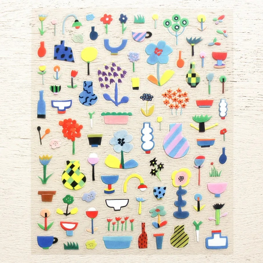 Cozyca Products x Subikiawa Shokkiten Clear Sticker - Uekae Seal (Plant of the Day)