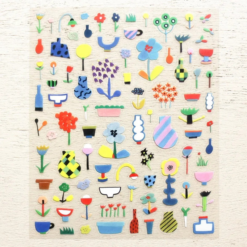 Cozyca Products x Subikiawa Shokkiten Clear Sticker - Uekae Seal (Plant of the Day)