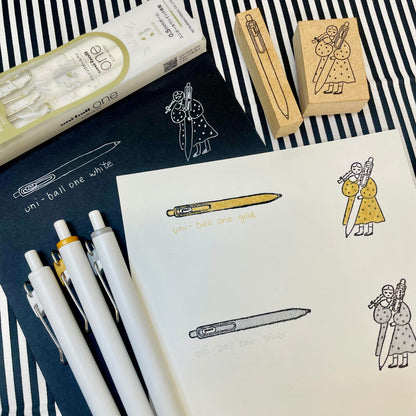 [Limited Edition] Uni-Ball One Ballpoint Pens 0.5mm - Metallic 3 Colour Set