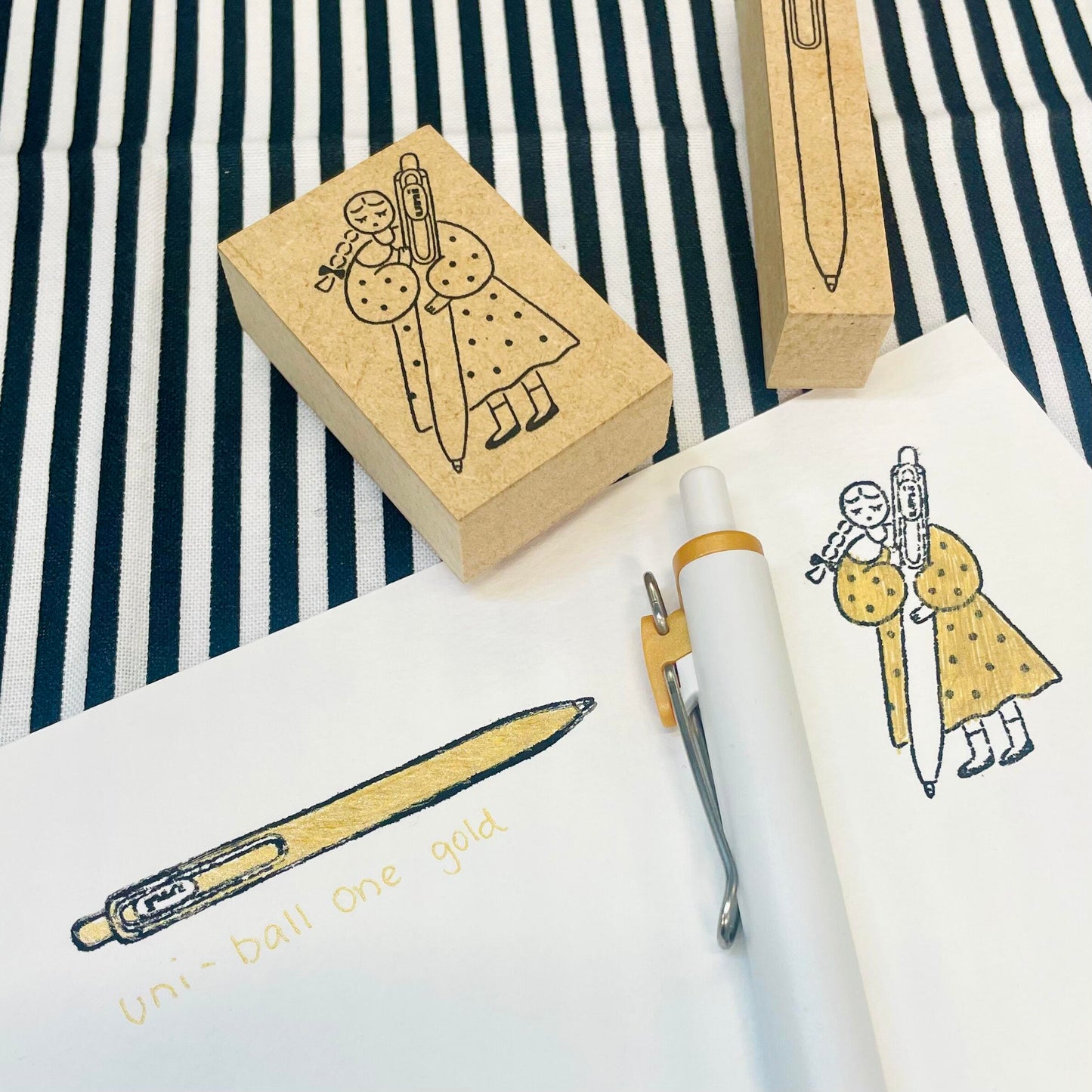 [Limited Edition] Uni-Ball One Ballpoint Pens 0.5mm - Metallic 3 Colour Set