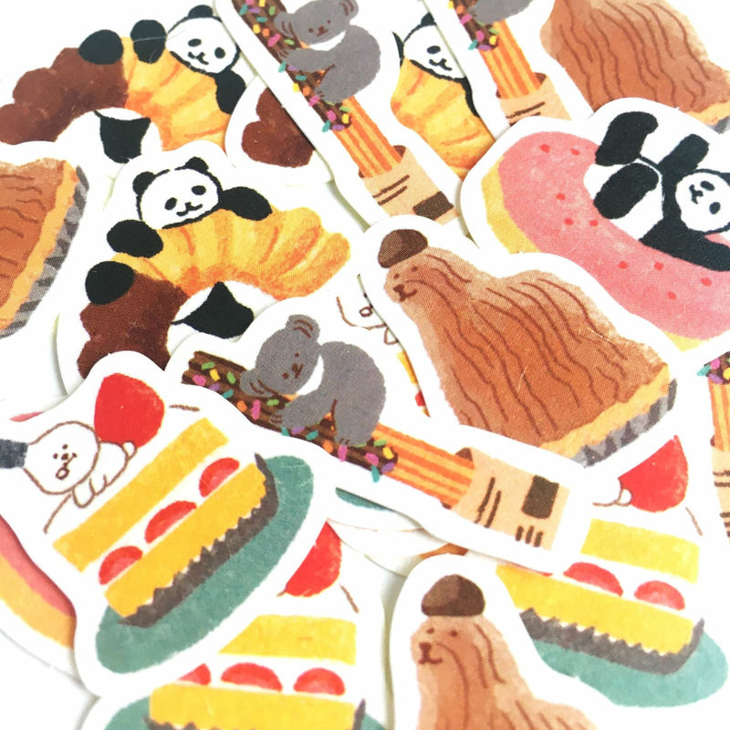 Furukawa Paper Works Sweets Animal Workshop Flake Seal - Western Sweets