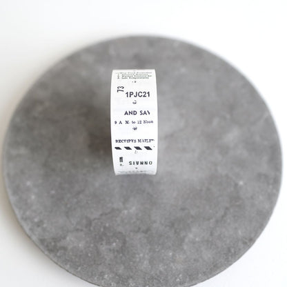 [BUNGUJOSHI 2025] Yohaku Labeler Roll Sticker - LR-001 Kurotoshiro