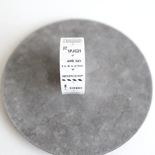 [BUNGUJOSHI 2025] Yohaku Labeler Roll Sticker - LR-001 Kurotoshiro