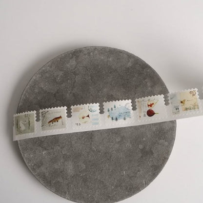 [BUNGUJOSHI 2025] Yohaku Roll Flake Seal - Yukiasobi