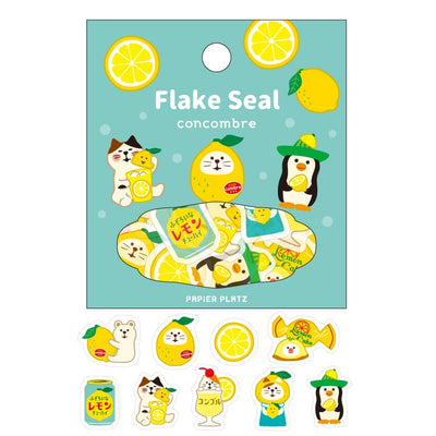 Papier Platz x Concombre Flake Seal - Lemons