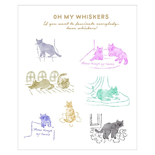 Mark's Cover Decoration Transfer Sticker - Cat