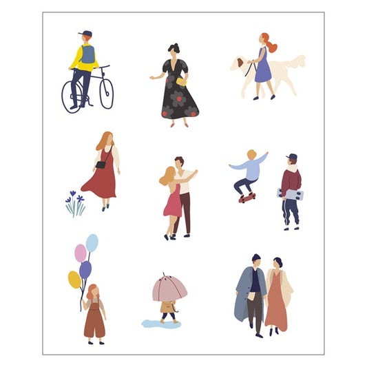 Mark's Cover Decoration Transfer Sticker - People
