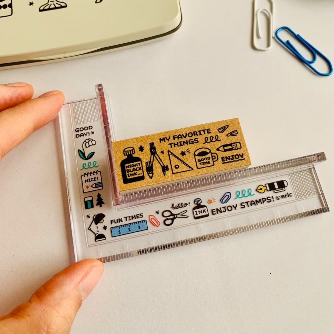 Sanby x Eric Hello Small Things! Stamp Ruler