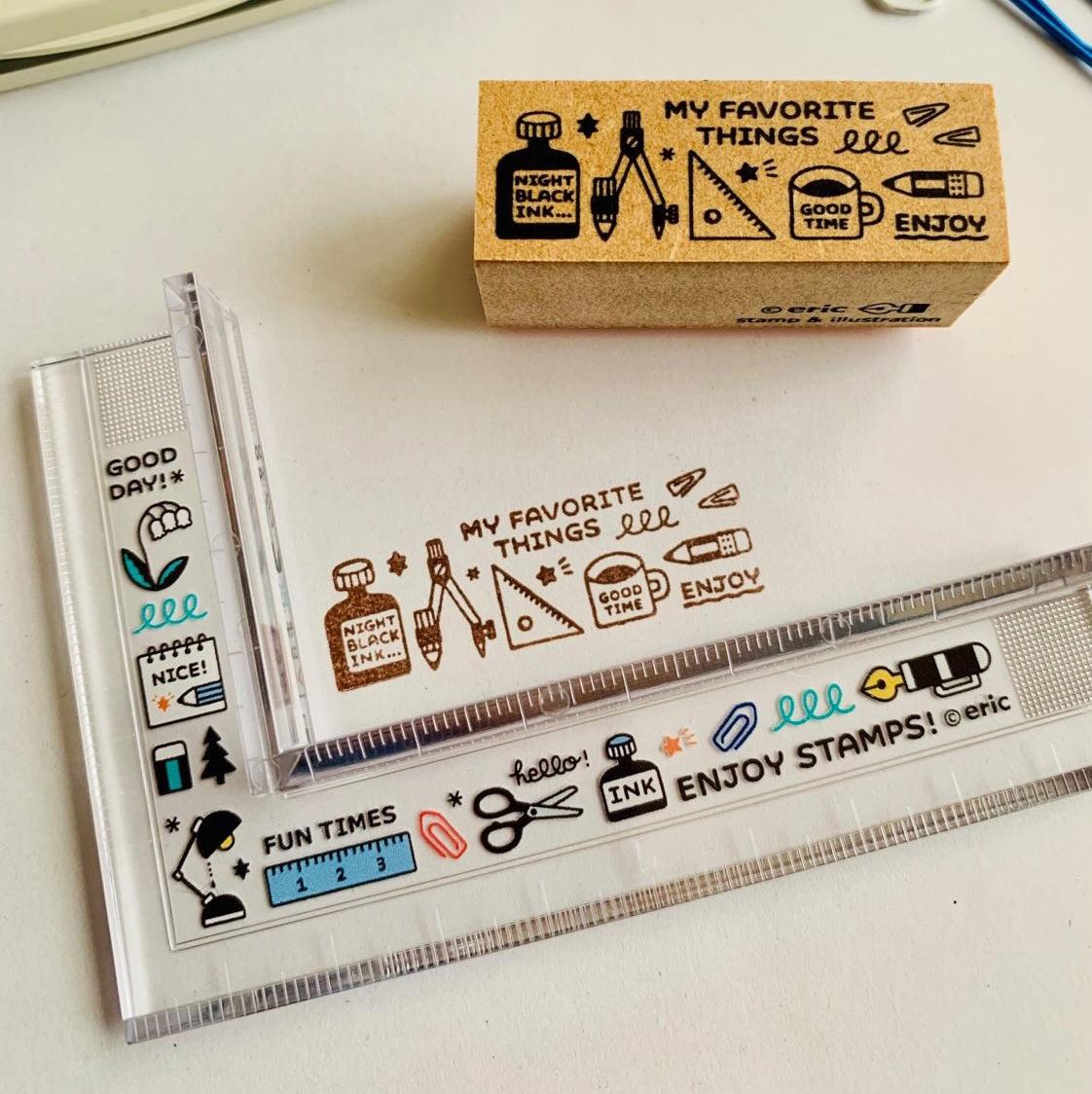 Sanby x Eric Hello Small Things! Stamp Ruler