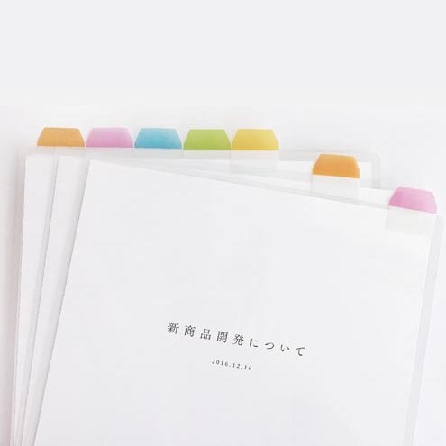 Cluster Japan Film Index 6 Colours Thick Sticky Tabs 10