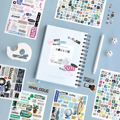 Iconic Magazine Collage Sticker Pack