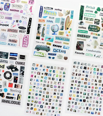 Iconic Magazine Collage Sticker Pack