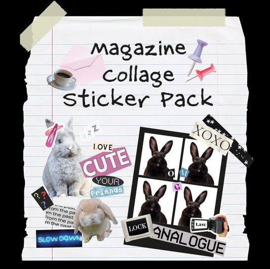 Iconic Magazine Collage Sticker Pack