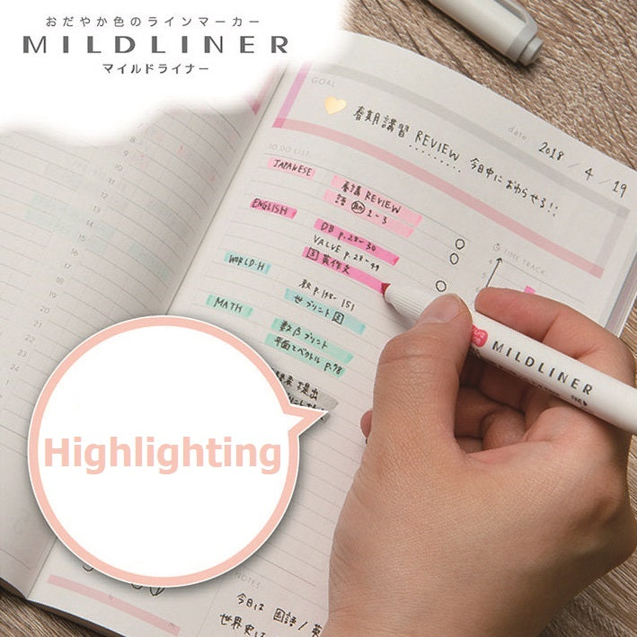 Zebra MILDLINER Double Ended Highlighter Set - Cool and Refined