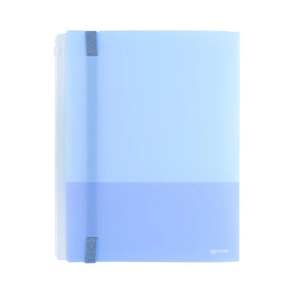 Sun-Star mitte A4 Clear Folder 5 Pockets + 1 Zipper Pocket - Nemophila Blue