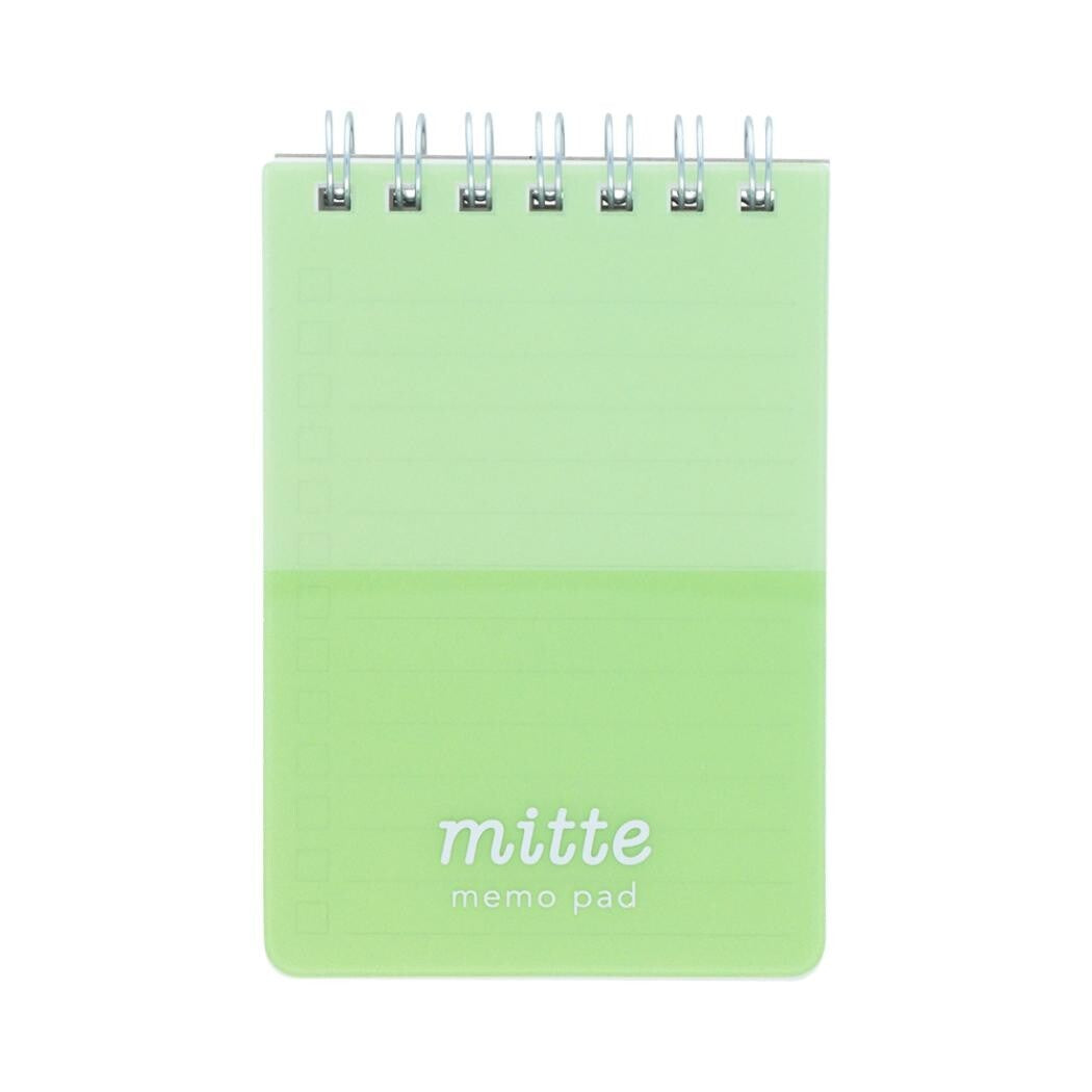 Sun-Star mitte W Ring Checklist Memo Pad - Leaf Green