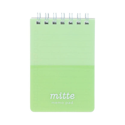 Sun-Star mitte W Ring Checklist Memo Pad - Leaf Green
