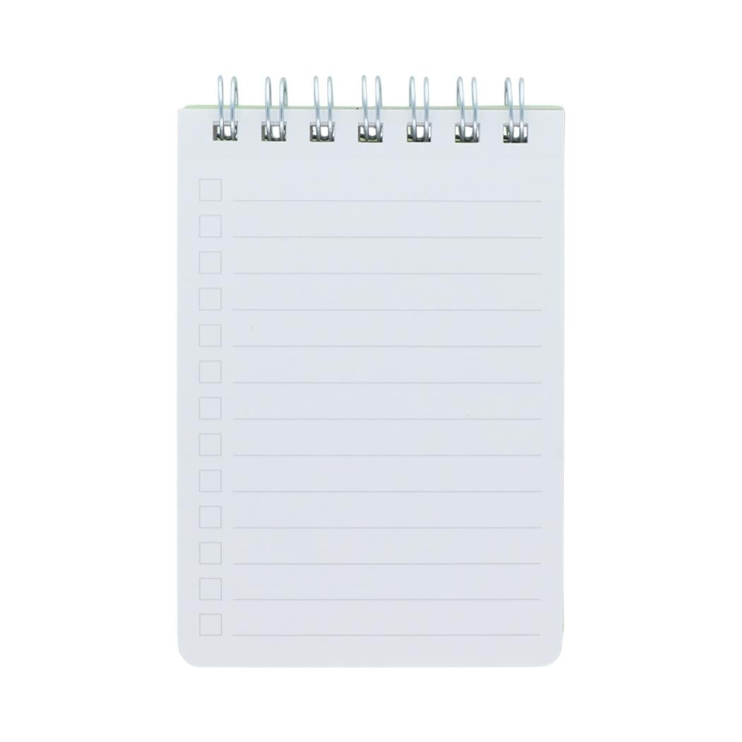 Sun-Star mitte W Ring Checklist Memo Pad - Leaf Green