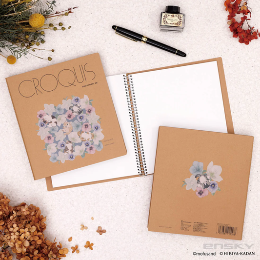 [PRE-ORDER] mofusand × Hibiya-Kadan Maruman CROQUIS Sketchbook | Winter Collection