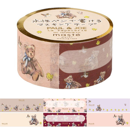 Mark's x Paul & Joe La Papeterie Masté Washi Tape - Teddy Bear