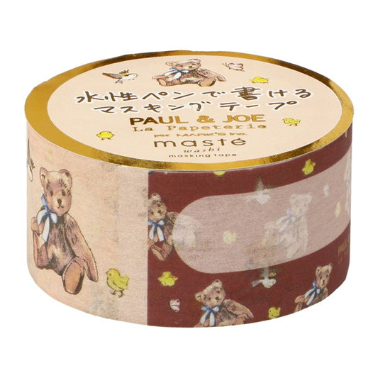 Mark's x Paul & Joe La Papeterie Masté Washi Tape - Teddy Bear