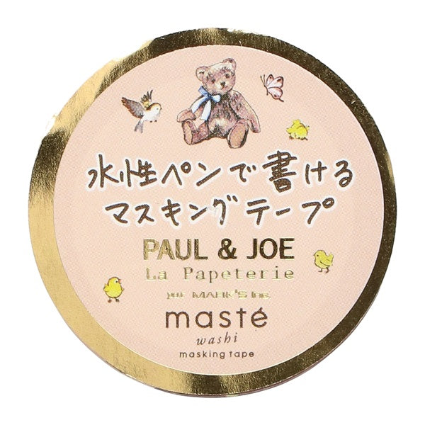 Mark's x Paul & Joe La Papeterie Masté Washi Tape - Teddy Bear