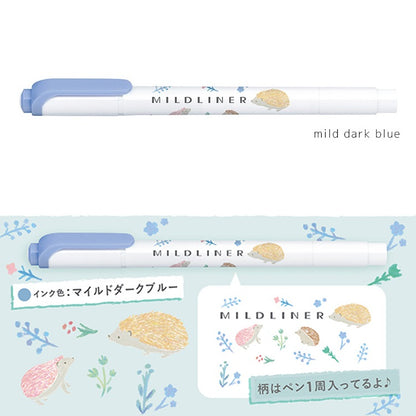 [Limited Edition] Zebra MILDLINER Double Ended Highlighter - Animal Series