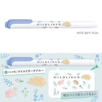 [Limited Edition] Zebra MILDLINER Double Ended Highlighter - Animal Series